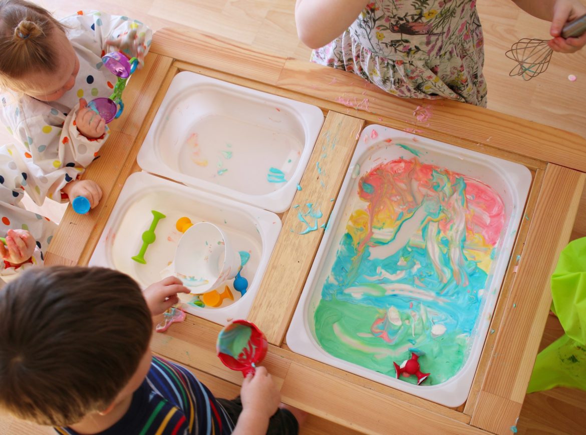 Taste Safe Rainbow Sensory Bin